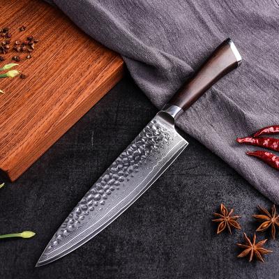 China White 67 Layer VG10 Japanese Style Kitchen Viable Custom Handcrafted Chef Damascus Knife for sale