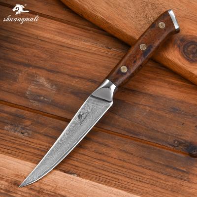 China 4.5 Inch 67Layer Durable Chinese VG10 Damascus Steel Steak Knife for sale