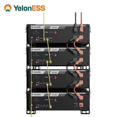 China Yeloness Deep Cycle Stacked Solar Power Energy Storage Ess 5Kwh 15Kwh 20Kwh Lifepo4 Lithium Ion Battery 100Ah/200Ah for sale