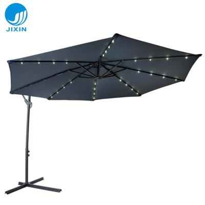 China Factory Direct Modern Outdoor Garden Patio Parasol Summer Solar Umbrella With LED for sale