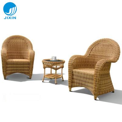 China 2021 New Design Patio Restaurant Rust Proof Durable Outdoor PE Rattan Wicker Garden Furniture Coffee Table Chair Set for sale