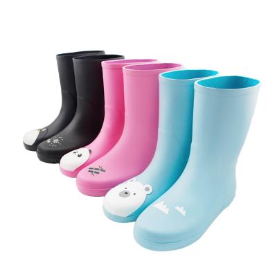 China Fashion trend OEM ODM ASTM CE custom design cute kawaii rubber rain boots for kids kid child waterproof boots big kids in rainy day for sale