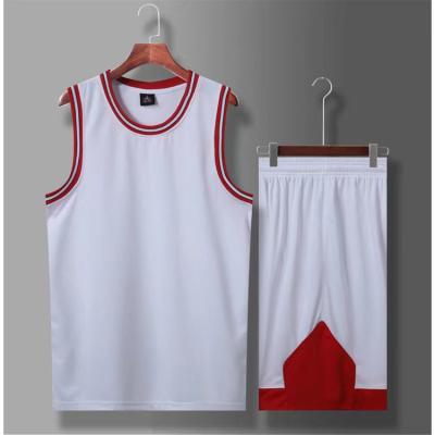 China Latest Mens Basketball Tank Top Reversible Embroidery Breathable Custom Blank Uniform Design for sale