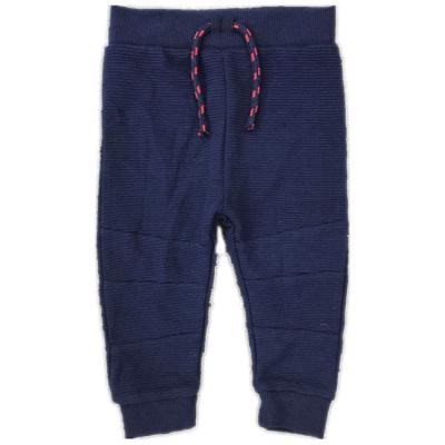 China Breathable baby boy's sweatpants with cartoon embroidery for fall and spring wear, baby clothing for sale