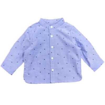 China Wholesale Stock Fashion Customized Cotton Long Sleeve Boys Breathable Flower Print Baby Casual T-shirts for sale