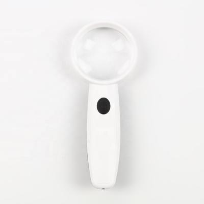 China ABS Frame Plastic Rechargeable MG 6H-3C LED ID Acrylic Handheld Reading Magnifier for sale