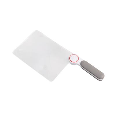 China PMMA+ABS Plastic Portable Frameless 5x Fresnel LENS Plastic Handheld Reading Magnifier for sale