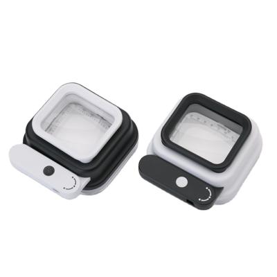 China Reading TH 8016 Folding Square Magnifier Led Light Magnifier Glass Magnifying Glass With Scale for sale