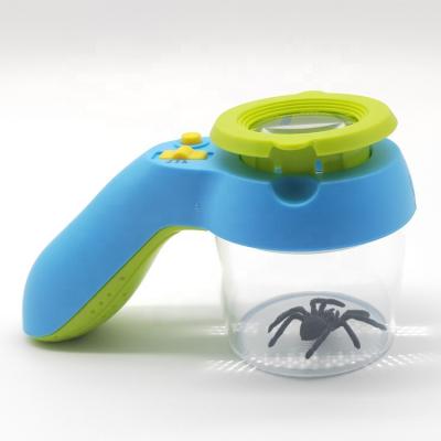 China MG20167-E Outdoor ABS Plastic Children's Insect Magnifying Glass With LED Light for sale