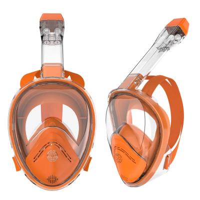 China Factory direct sale wide view 180 diving equipment 180 degree full face scuba snorkel snorkel mask for sale