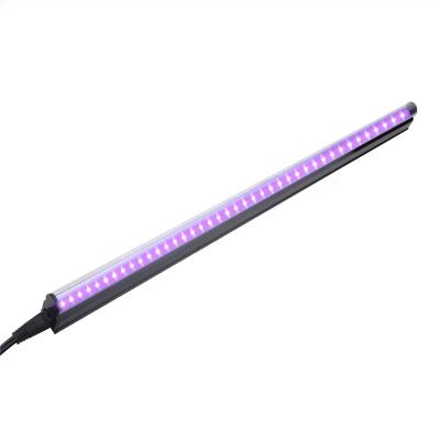 China Indoor decoration T5 UVA blacklight bar fixture 0.6m 18W LED fluorescent light UVA with on/off switch for sale