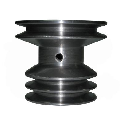 China Factory Investment Casting 45# Steel Cast V Belt Pulley For Automobile for sale