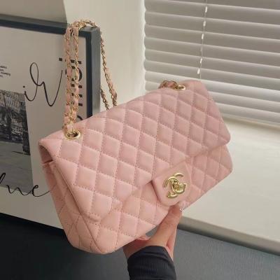 China 2023 new fashion border high quality new and fashionable perfume shoulder bag small simple rhombic square bag for sale