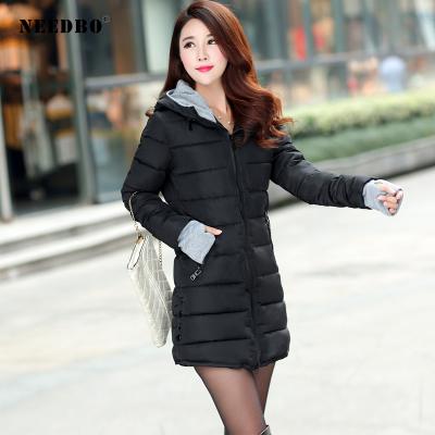 China Lady Hooded Oversized Jacket Coat Autumn Warm Puffer Winter Long Coat Women Parka Pultra Light Winter Coat for sale