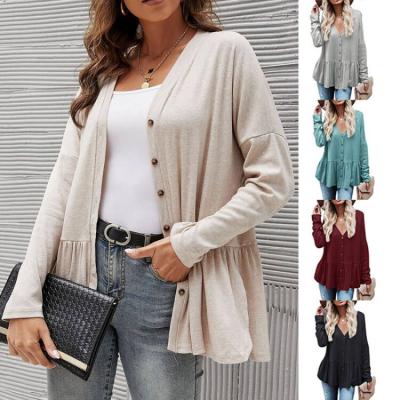 China New women kimono long sleeve cardigan kimono long brim cardigan free size european workable slim loose irregular tracksuit women for sale