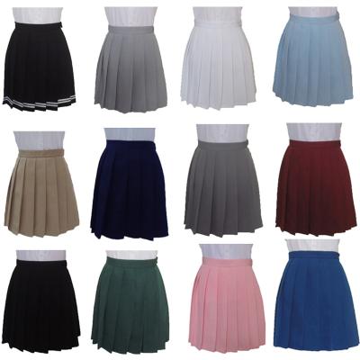 China Viable Japanese Style JK Pleated Skirt College Uniform Student High Waist Skirt for sale