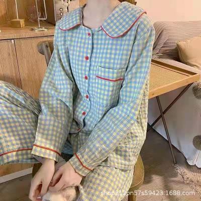 China Wholesale Home Service Suit Long Sleeve Celebrity News Women Online QUICK DRY Pajamas Korean Cute Milk Silk Home Cartoon for sale