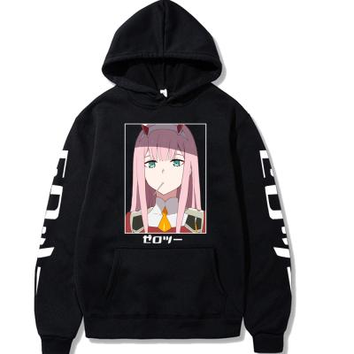 China Viable Darling in the Franxx Zero Anime Harajuku TWO Beautiful Girl Print Hoodie Men/Women Tops Loose Long Sleeve Hoodies Sweatshirts for sale