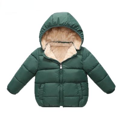 China Fashion fleece winter parkas kids jackets for girls boys velvet warm thick kids coat baby outerwear overcoat for sale