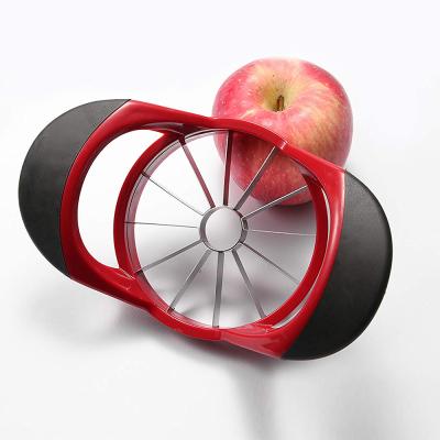 China 12-Blade Apple Slicer Hollow Puncher Cutter Stainless Steel Viable Ultra Sharp Blades and Ergonomic Plastic Handle 3 in 1 Apple Slicer Hollow Puncher for sale