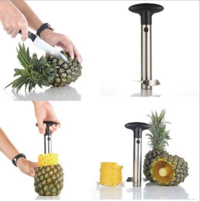 China Viable multifunctional manual stainless steel pineapple peeler hollow puncher slicer cutting machine tools for sale