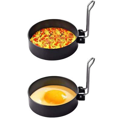 China Viable Round Stainless Steel Egg Ring Egg Mold For Breakfast Household for sale