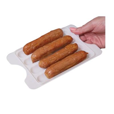 China Sustainable Plastic NBRSC 3 Set Precook Microwave Sausage Trays Dishes for sale