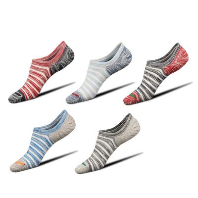 China ThatsMinori Antibacterial Wholesale Men Thin No Show Socks Summer Loafer Sock With Non Slip Silicon Grip for sale