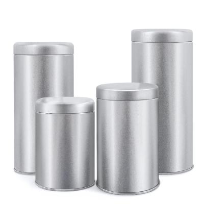 China Wholesale Food Grade Metal Customizable Strong Empty Silver Round Shaped Container Seal [in stock] Tin Can Packaging Airtight for sale