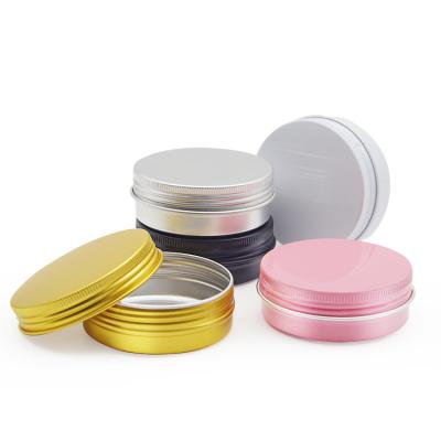 China 5g 10g 15g 25g 30g 50g 80g 100g 120g 150g 200g 250g Metal Hand Container Face Cream Cosmetic Aluminum Jar Empty Lip Balm Cans for sale