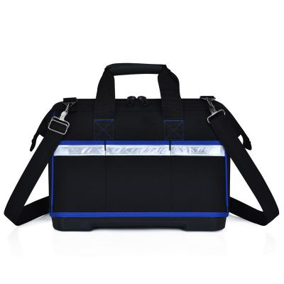 China Tool Bag Quality Open Top Tool Kit Bag Excellent For Tool Tool Repair Thickened and Enlarged Waterproof Wear-resistance Plastic Bottom Bag for sale