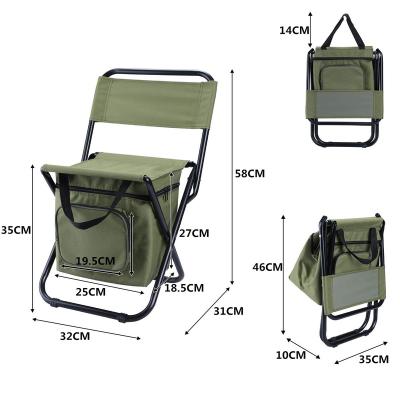 China Modern Outdoor Folding Chair Fishing Chair With Storage Bag Amazon Hot Seller for sale