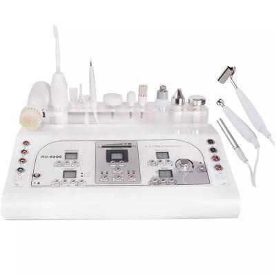 China Multifunctional Face Lift 8 in 1 Vacuum Galvanic Microdermabrasion Portable Ultrasonic Massage Jet Beauty Facial Cleansing Machine for sale