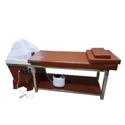 China Factory Separated Fumigable Chinese Hydrotherapy Shampoo Chair Automatic Massage Shampoo Multifunctional Circulation Bed for sale