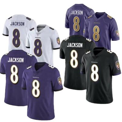 China Lamar Jackson Baltimore Jerseys #8 Stitched Vapor Limited USA Football Game Player Antibacterial Tank Tops - Black Purple for sale