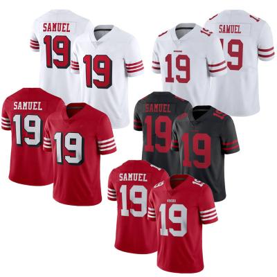 China 2022 San Francisco City Top Tank 19 Deebo Samuel Team Uniform Stitched USA Soccer Antibacterial Tank Tops 49er Black Vapor Limited for sale