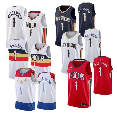 China Zion Williamson New Orleans Jerseys Top Antibacterial Quality Stung USA Basketball Team Fast Break Jersey Red - Statement Edition for sale