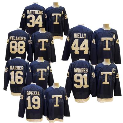 China Shirts & Tops Men's Toronto Maple 34 Auston Matthews 16 Marner 91 Tavares 36 Campbell 19 Spezza Stitched Loose Ice Hockey Player Jersey for sale