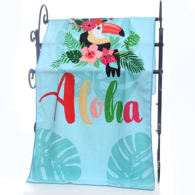 China Custom Made China Microfiber Fabric 100% Polyester Sustainable Beach Towel for sale