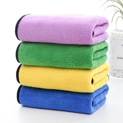 China New Absorbent Blue Gray Car Cloth Hand Detailing 600gsm 800gsm 1000gsm 1200gsm Hand Towel Custom Made Safe For Fashion Kids for sale