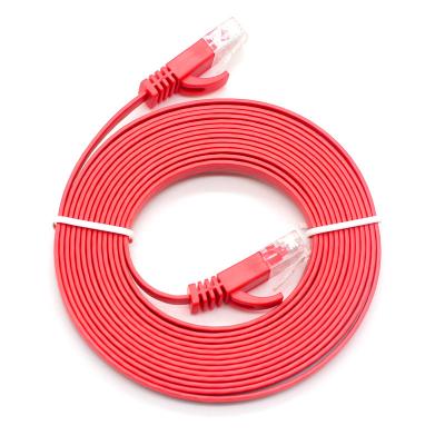 China 5FT 10FT CAT7 UNSHIELDED PATCH CABLE ETHERNET LAN NETWORK CAT 7 FLAT RJ45 PATCH CORD CAT6A-PC for sale