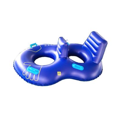 China Adult Summer Hot Selling Crazy River Advertising Inflatable Tube With Handles And Backrest For Kids for sale