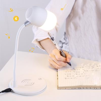 China Modern Hot Sale Reading Lamp Atmosphere Touch Control Desk Lamp With Cordless Phone Charging for sale