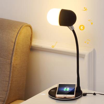 China Modern Wireless Reading Near Speaker Lamp Kids Children Study Lamp Led Light Source With USB Connect Port for sale