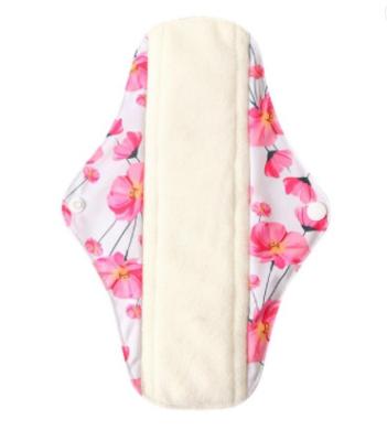 China Breathable Eco Friendly Reusable Washable Cloth Menstrual Pads Washable Sanitary Napkins Pink Color OEM. for sale