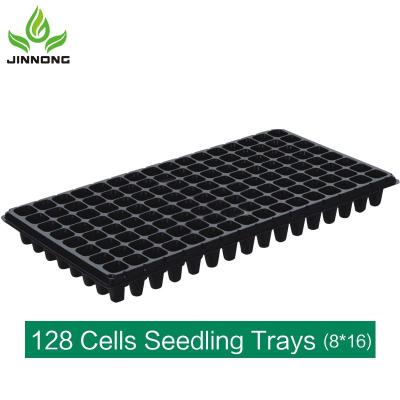 China Nursery 128 Cells Block Plastic Plant Nursery Seedlings Gardening Trays Factory Wholesale for sale