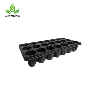 China 21 Cells 540*280mm Plastic Vegetable Plant Nursery Seedlings Plastic Gardening Trays for sale