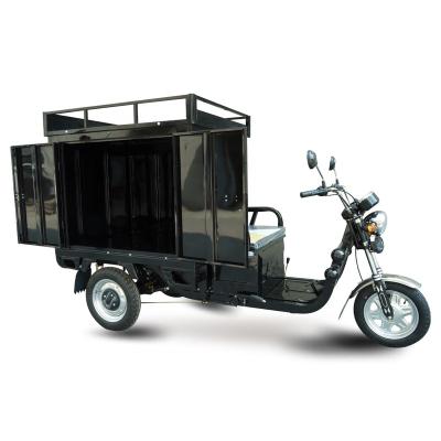 China Electric Tricycle 1000w 20AH 3 Wheels Dumper Ice cream 1 ton Truck for Cargo EEC with Cabin Solar Panel à venda