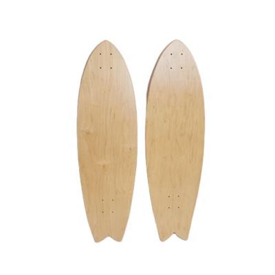 China Outdoor Activities Beginner Skateboard Land Surfboard Custom 7 Layers Maple Kick Surfboard Single Flat Skill Skateboard With Aluminum Alloy 'aluminum for sale