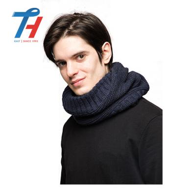 China Silk Custom Design 100% Cotton Winter Fashion Classic Neck Warmer Scarf For Men Winter for sale